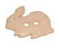 Preview: Kids button as a rabbit in cream 18 mm 0,71 inch